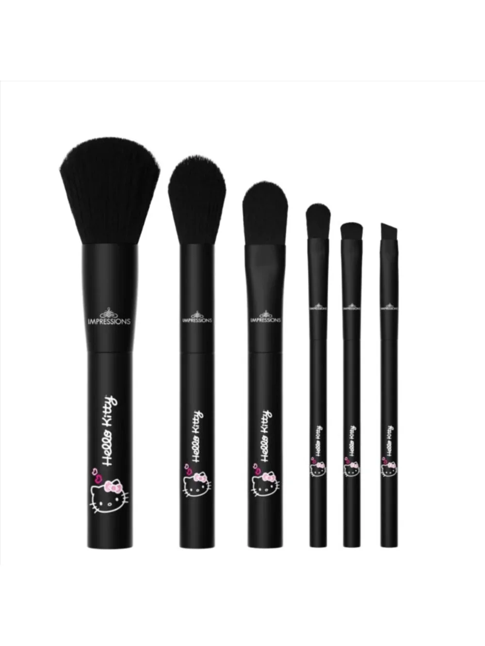 Hello Kitty 6-Pc Vegan Cruelty-Free Makeup Brush Set 